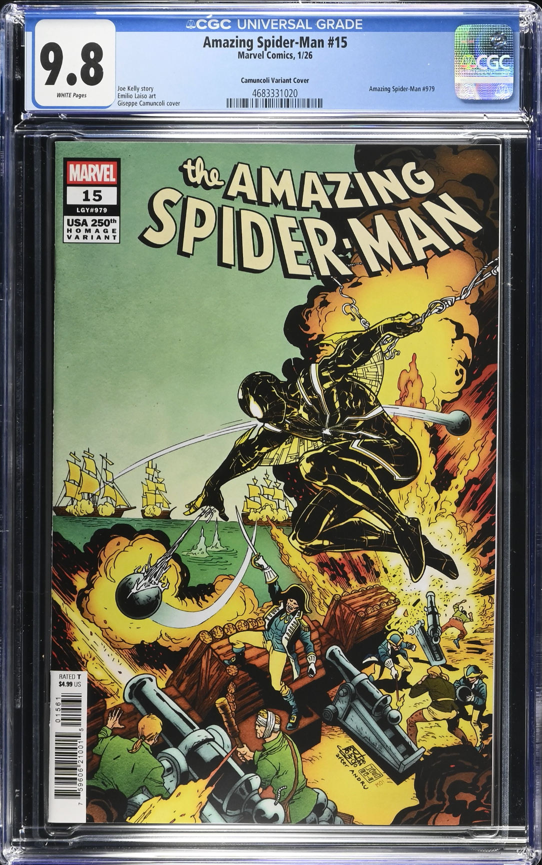 Amazing Spider-Man #15 Camuncoli Variant CGC 9.8
