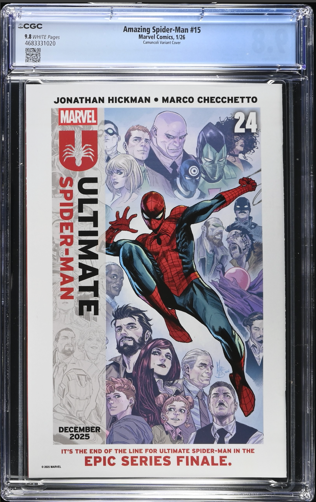 Amazing Spider-Man #15 Camuncoli Variant CGC 9.8