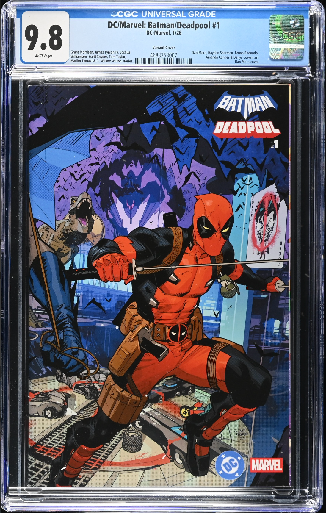 DC/Marvel: Batman/Deadpool #1 Mora Wraparound Variant CGC 9.8