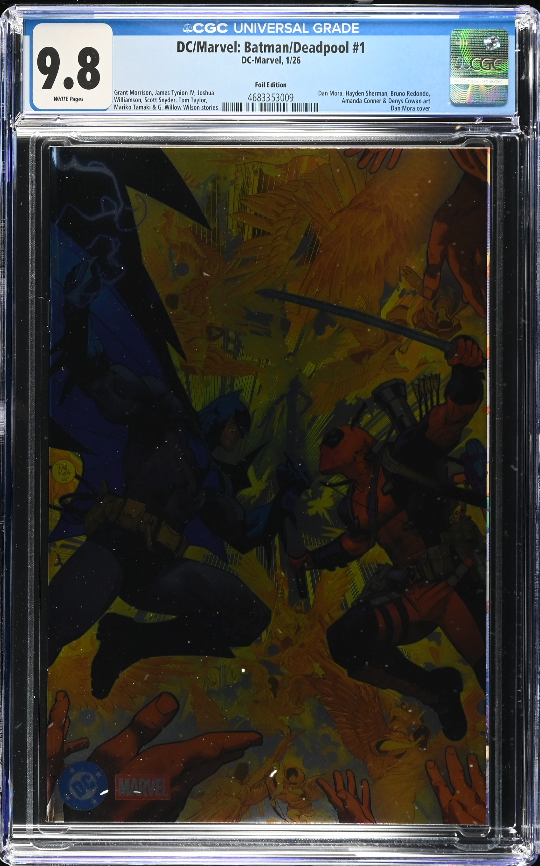 DC/Marvel: Batman/Deadpool #1 Mora Foil Variant CGC 9.8