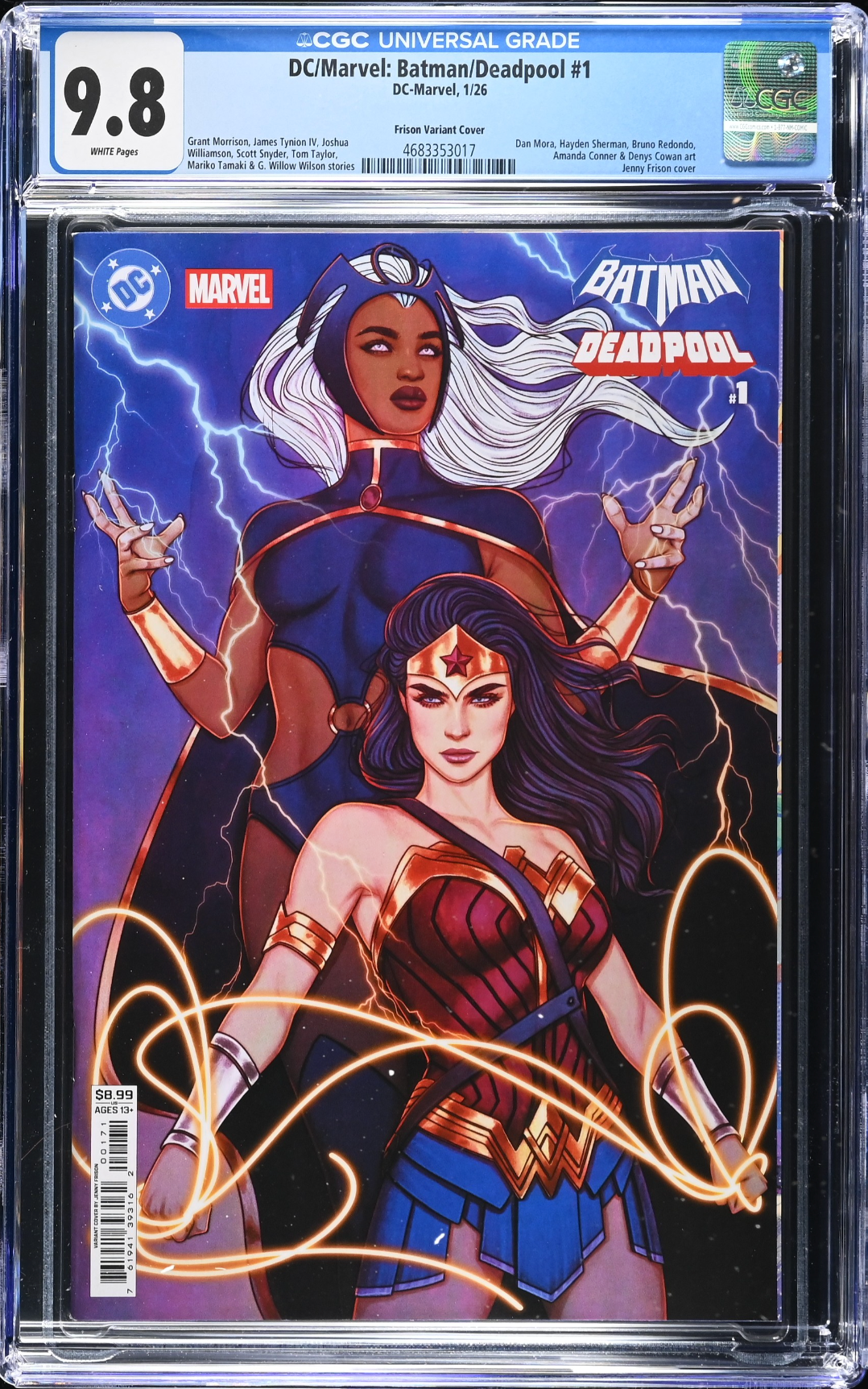 DC/Marvel: Batman/Deadpool #1 Frison Variant CGC 9.8
