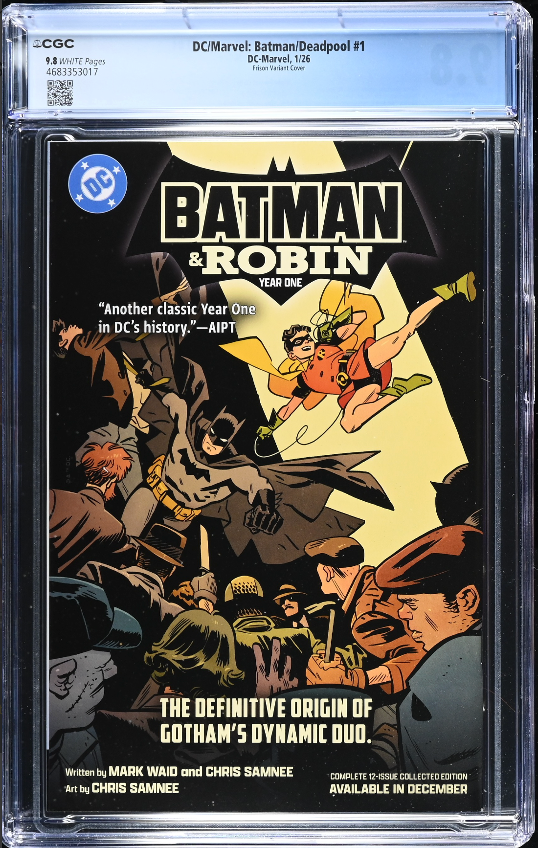 DC/Marvel: Batman/Deadpool #1 Frison Variant CGC 9.8