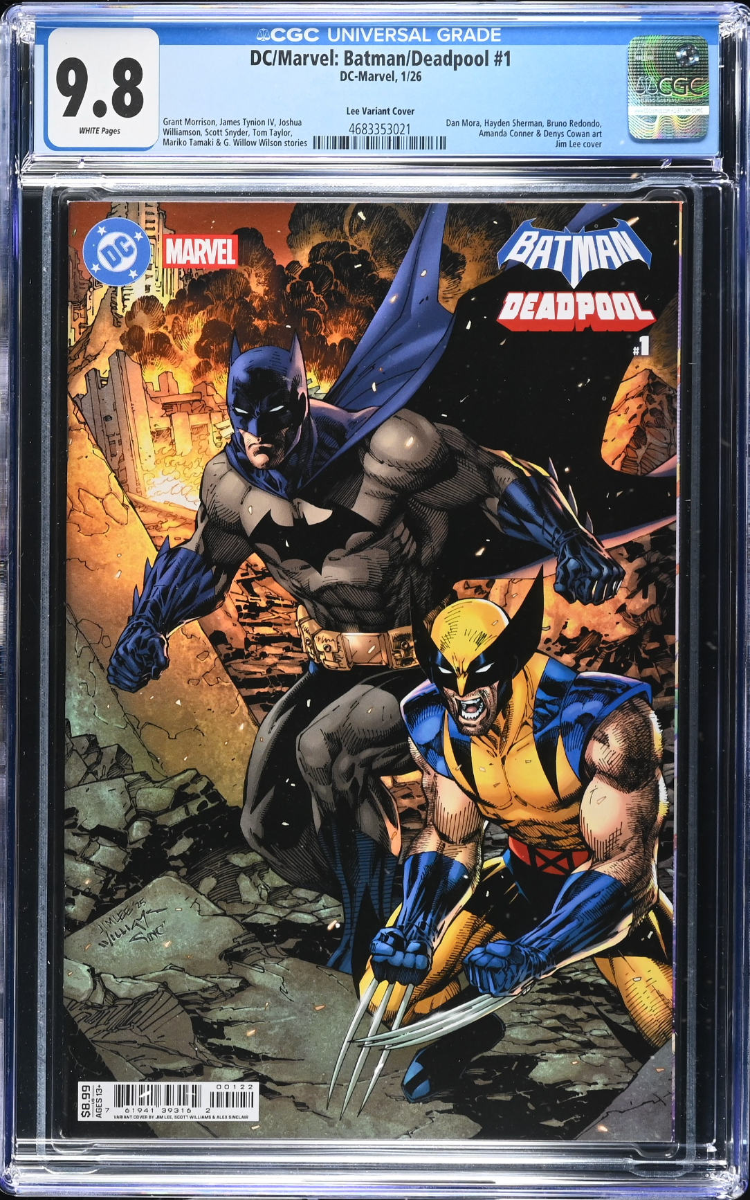 DC/Marvel: Batman/Deadpool #1 Jim Lee Variant CGC 9.8