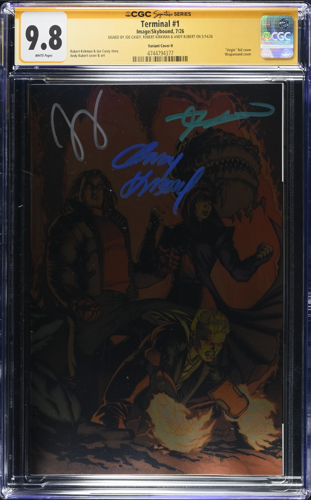 Terminal #1 - Cover H - Kubert 1:1000 CGC Graded Retailer Incentive Variant CGC 9.8 SS