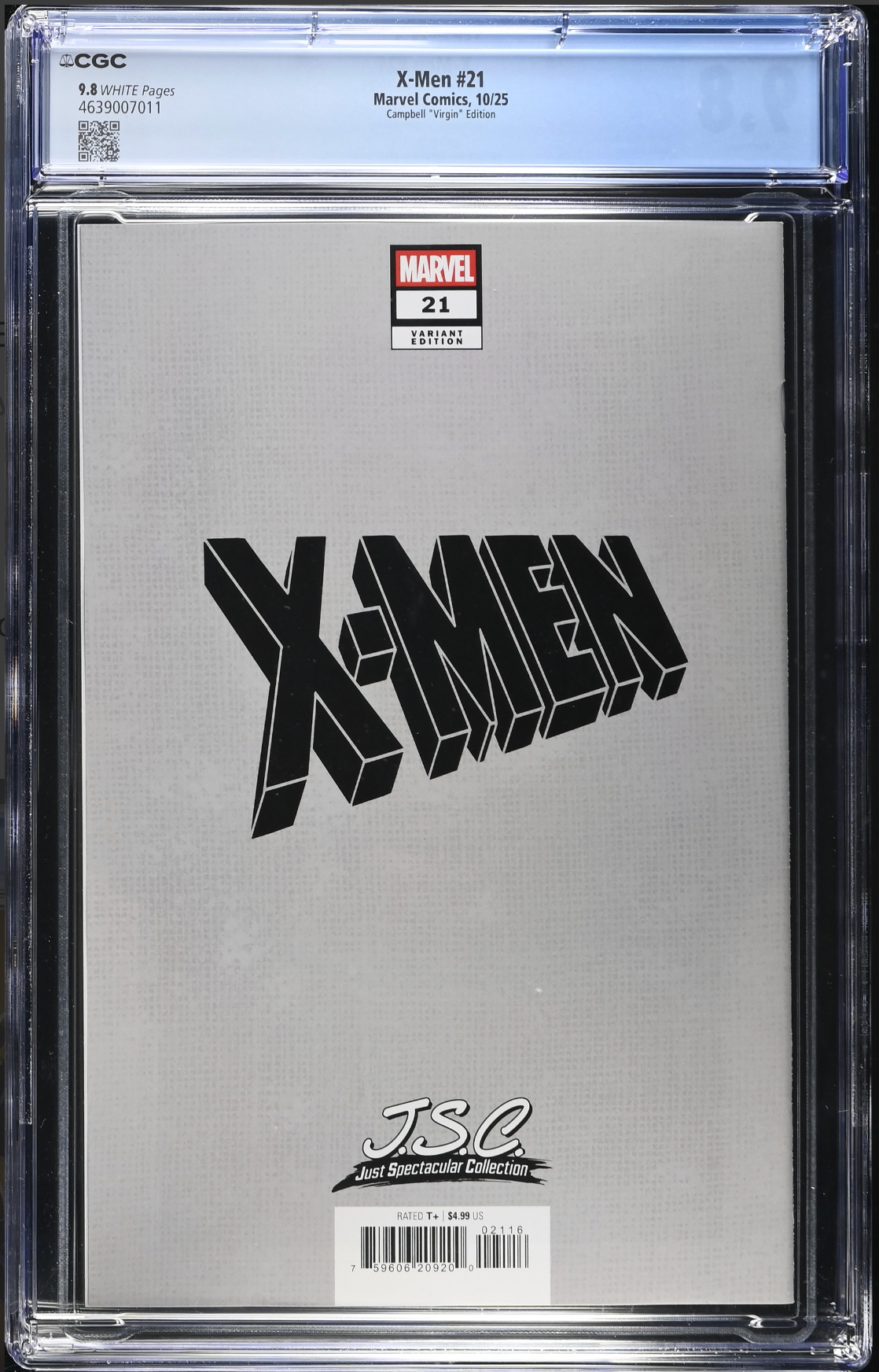 X-Men #21 Campbell Variant CGC 9.9