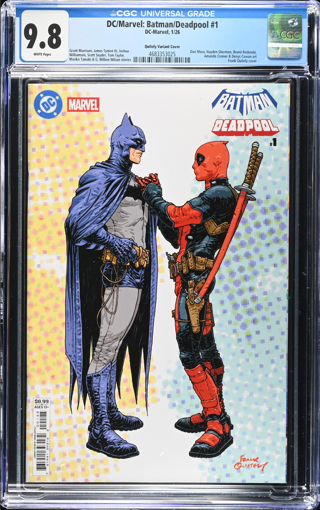 DC/Marvel: Batman/Deadpool #1 Quitely Variant CGC 9.8