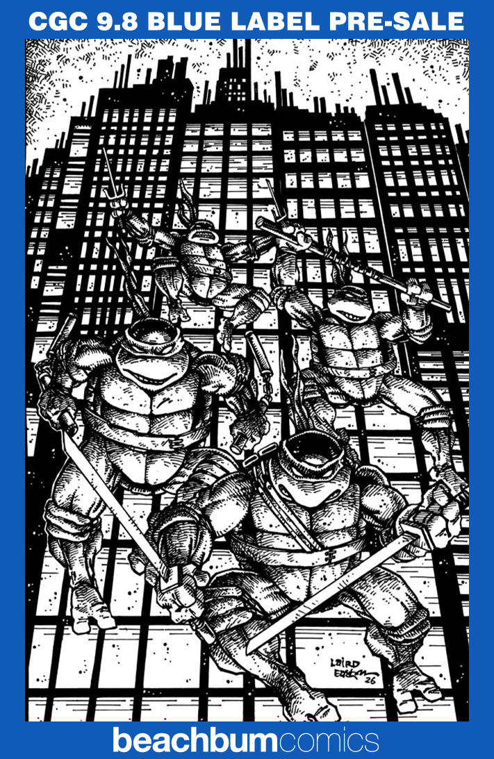 Teenage Mutant Ninja Turtles #20 (#300) Eastman & Laird B&W 1:25 Retailer Incentive Variant CGC 9.8