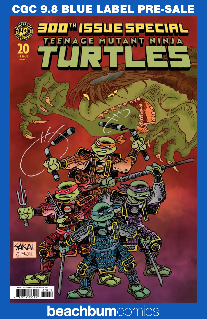 Teenage Mutant Ninja Turtles #20 (#300) Sakai 1:50 Retailer Incentive Variant CGC 9.8