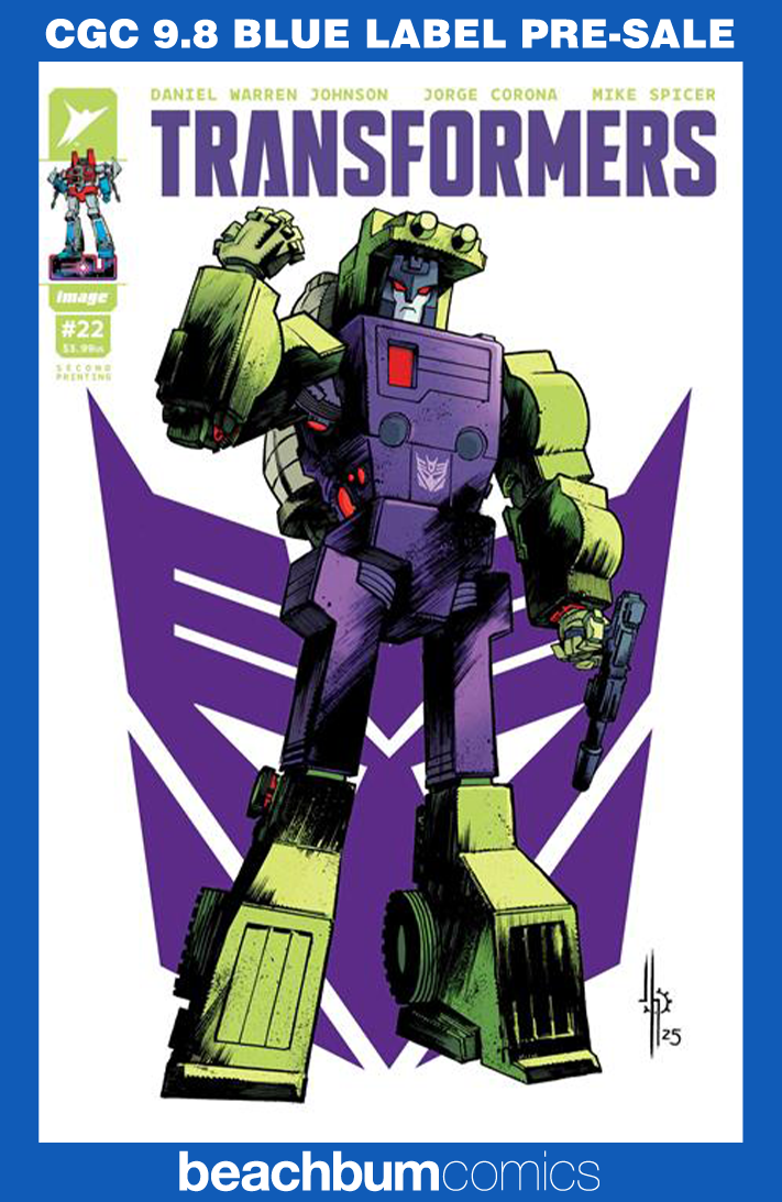Transformers #22 Second Printing - Cover A - CGC 9.8