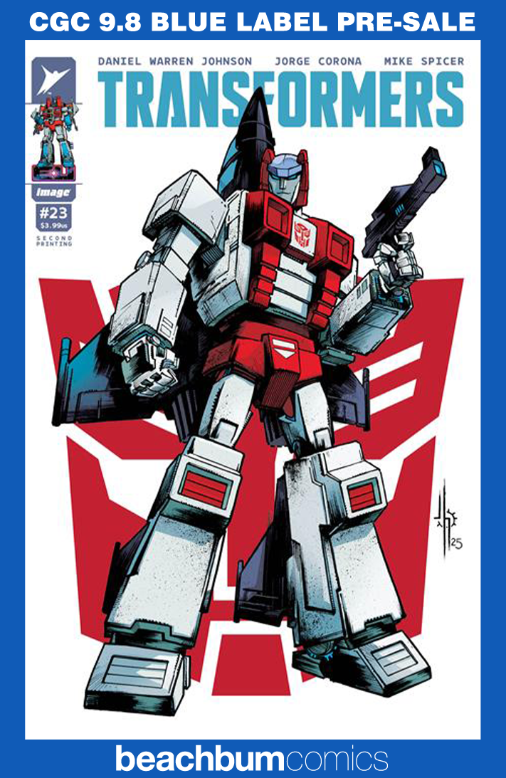 Transformers #23 Second Printing Cover B Variant CGC 9.8
