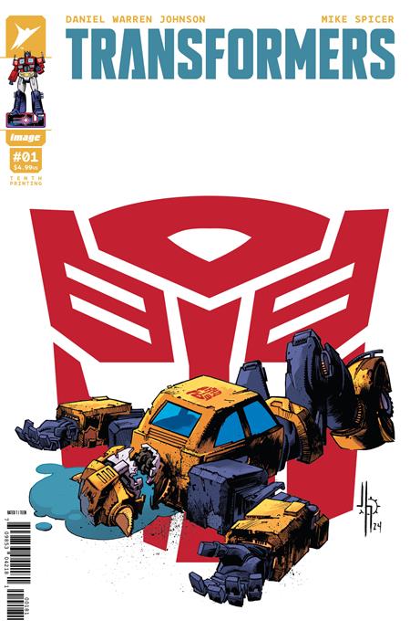 Transformers #1 Tenth Printing Cover H Johnson Bumblebee Variant (12/18/24)