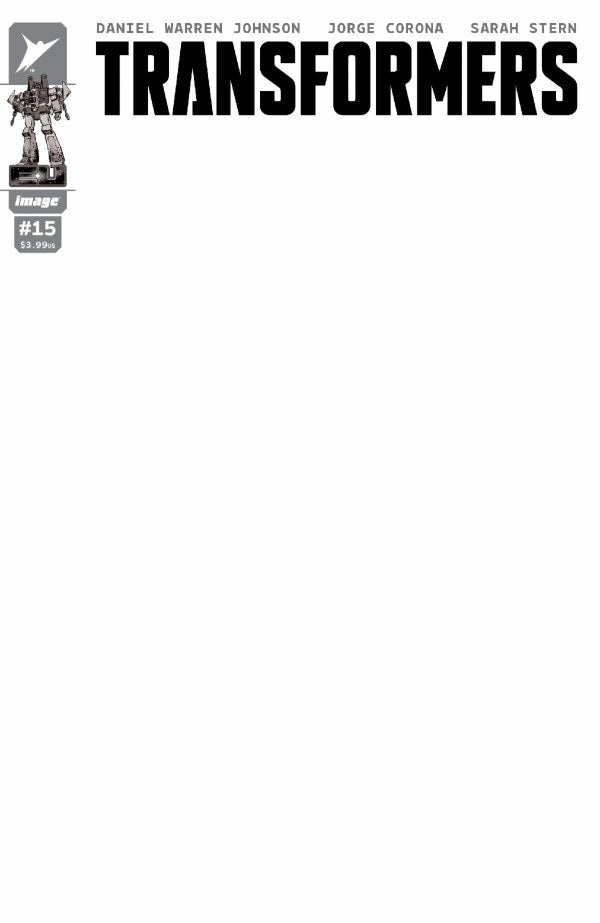 Transformers #15 Cover G Blank Sketch Variant (12/11/24)