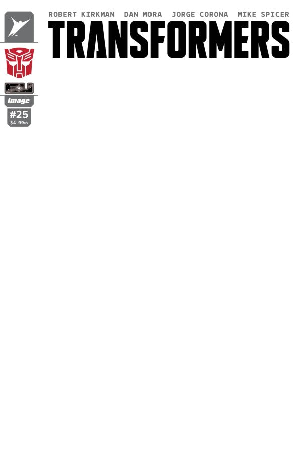 Transformers #25 Autobot Blank Sketch Variant