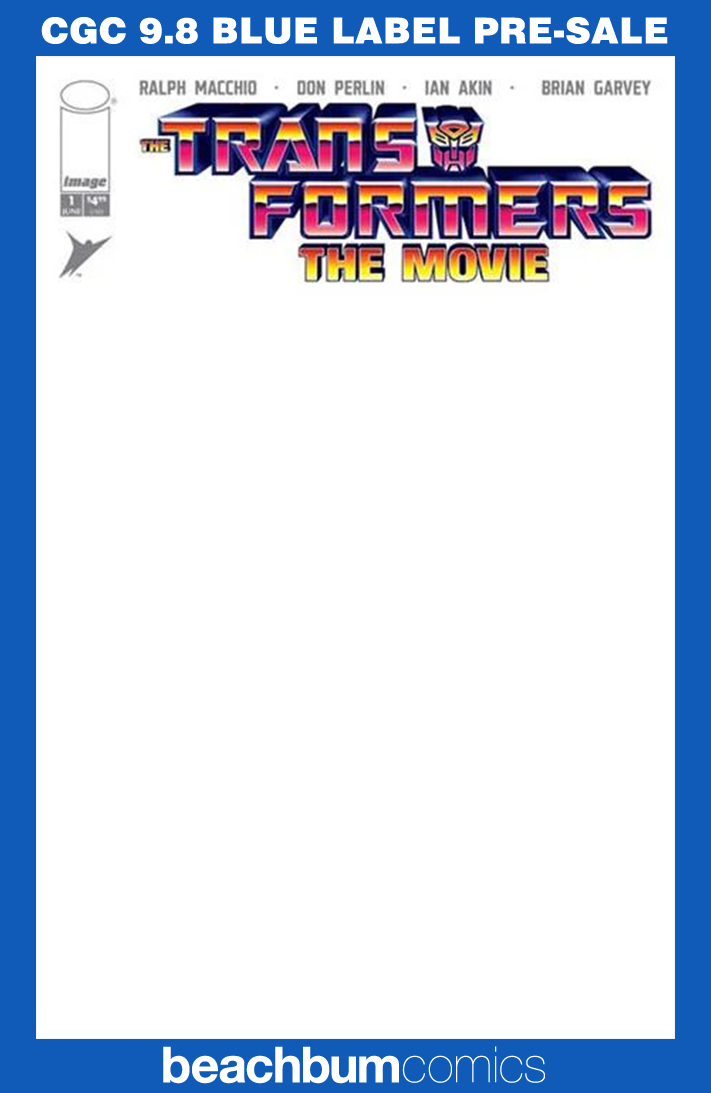 Transformers: The Movie 40th Anniversary Edition #1 Blank Sketch Variant CGC 9.8