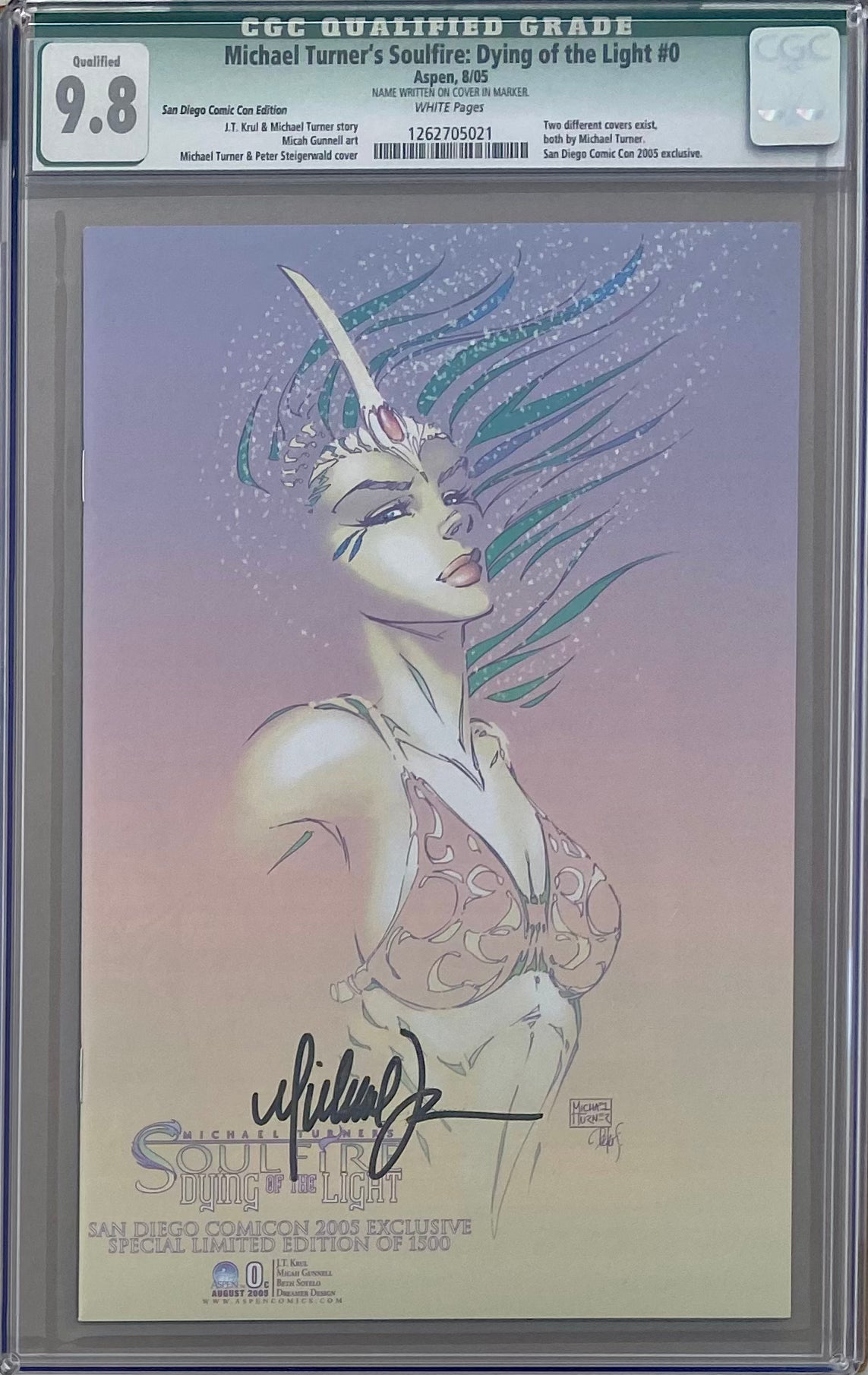 Michael Turner's Soulfire: Dying of the Light #0 San Diego Comic Con Edition CGC 9.8 Qualified