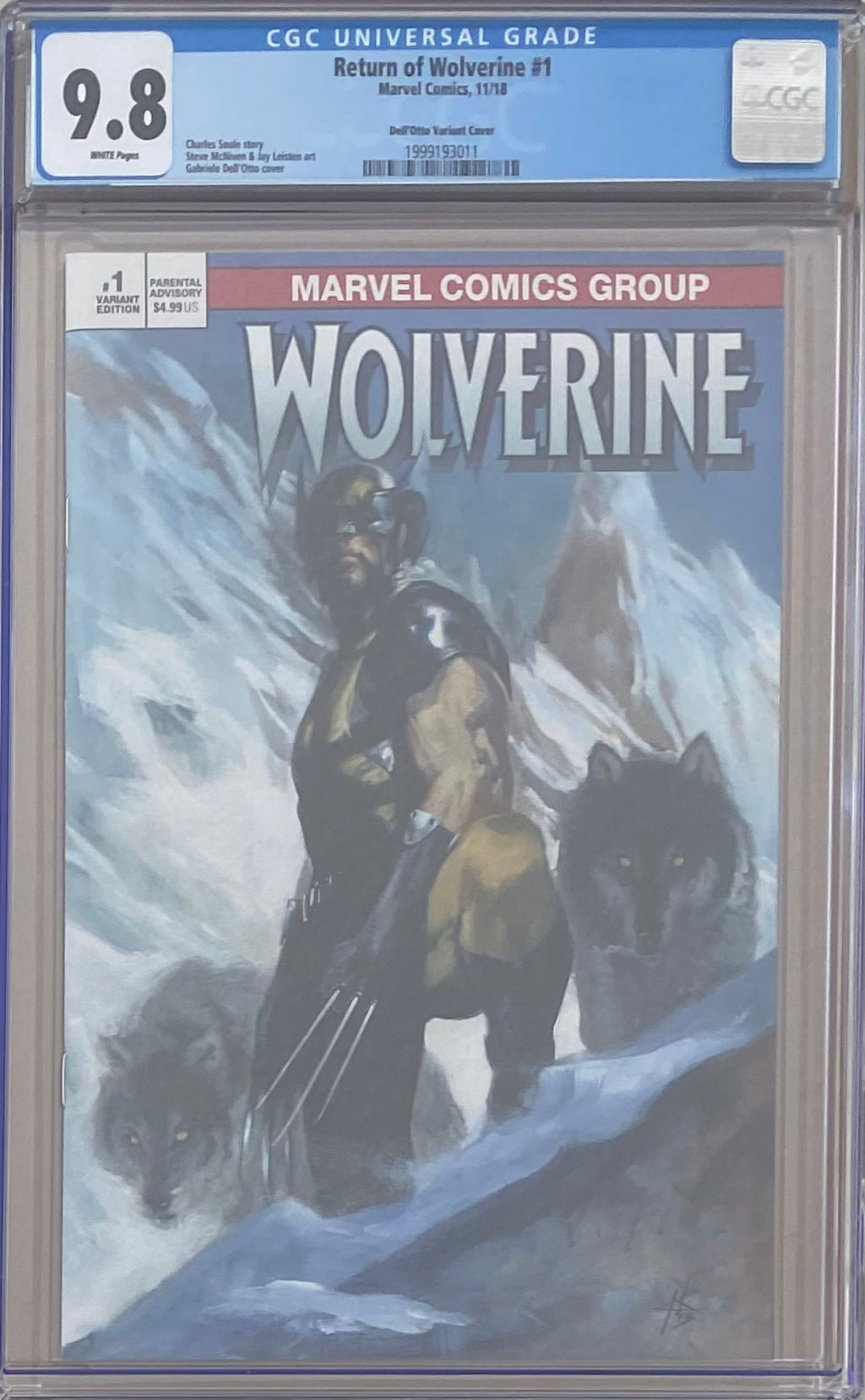 Return of Wolverine #1 Dell'Otto Variant CGC 9.8