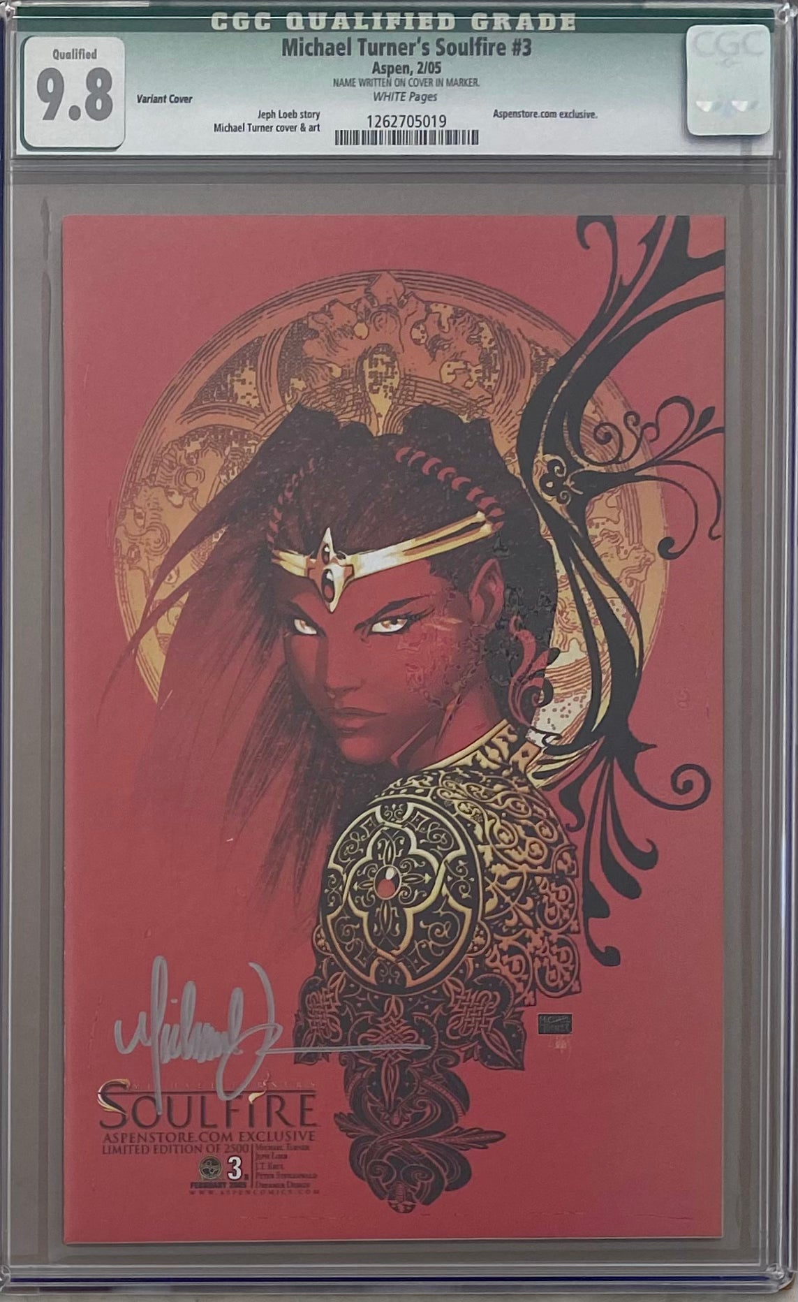 Michael Turner's Soulfire #3 Variant CGC 9.8 Qualified