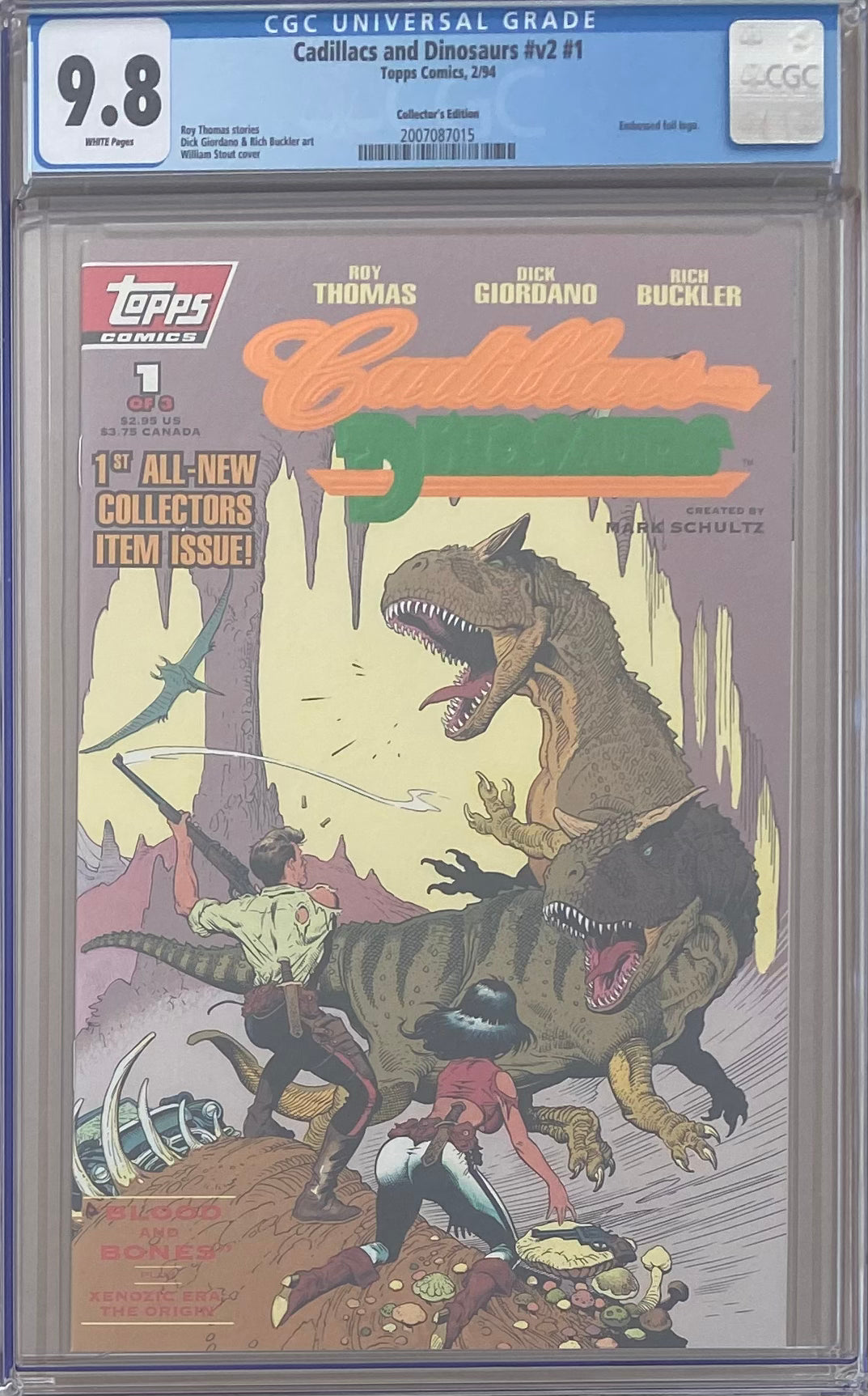 Cadillacs and Dinosaurs #1 Collector's Edition CGC 9.8