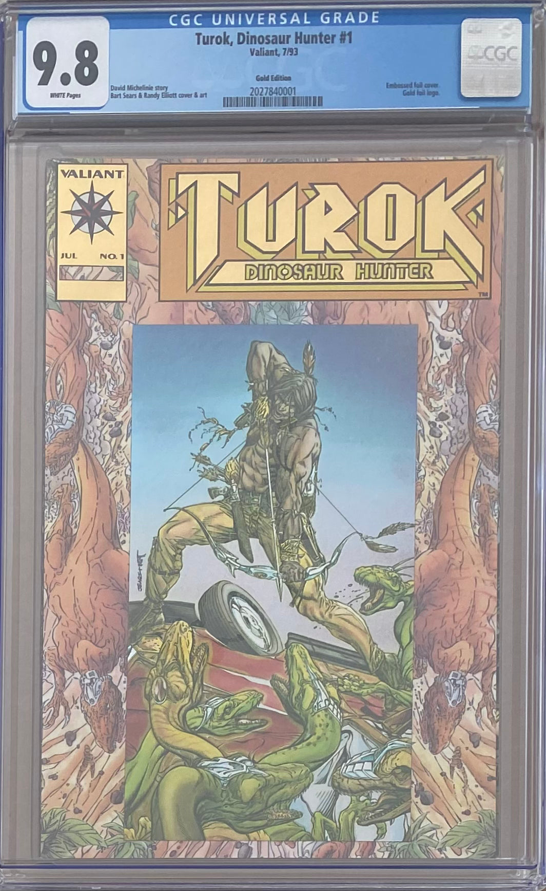 Turok, Dinosaur Hunter #1 Gold Edition #1 CGC 9.8