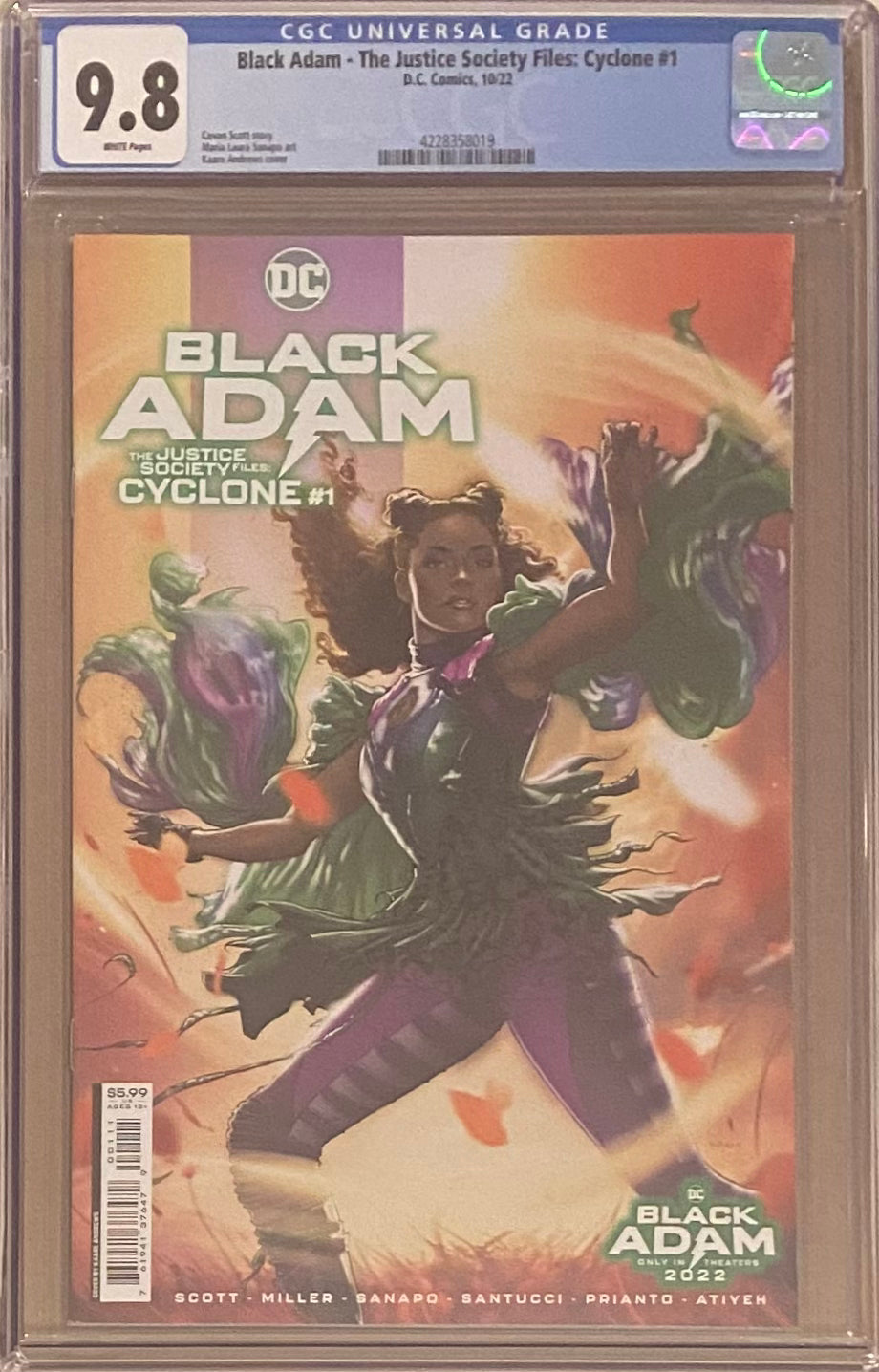 Black Adam: The Justice Society Files - Cyclone #1 CGC 9.8
