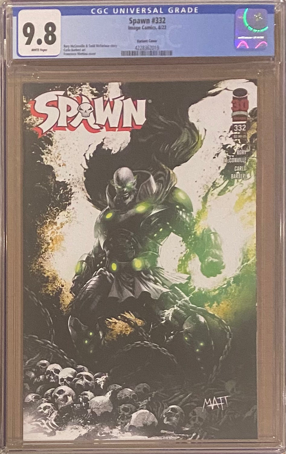 Spawn #332 Variant CGC 9.8