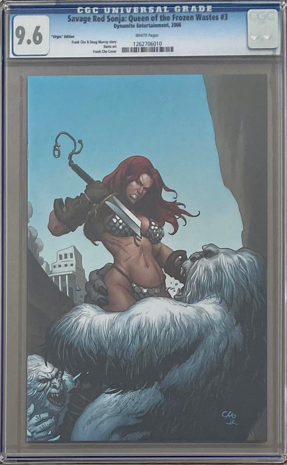 Savage Red Sonja: Queen of the Frozen Wastes #3 Virgin Edition CGC 9.6