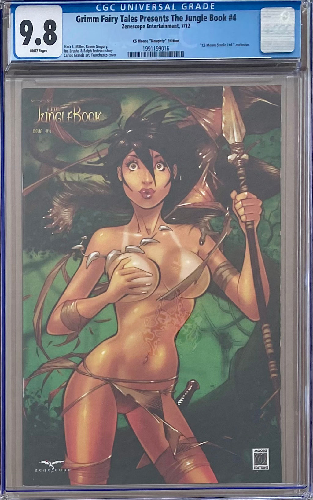 Grimm Fairy Tales Presents The Jungle Book #4 CS Moore "Naughty" Edition CGC 9.8