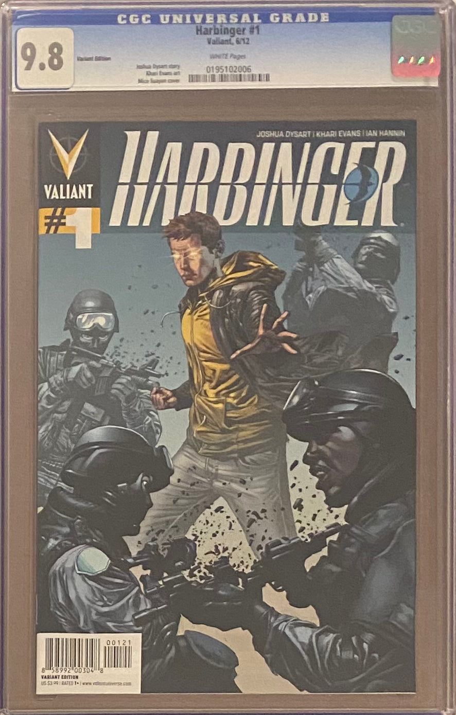 Harbinger #1 Variant CGC 9.8