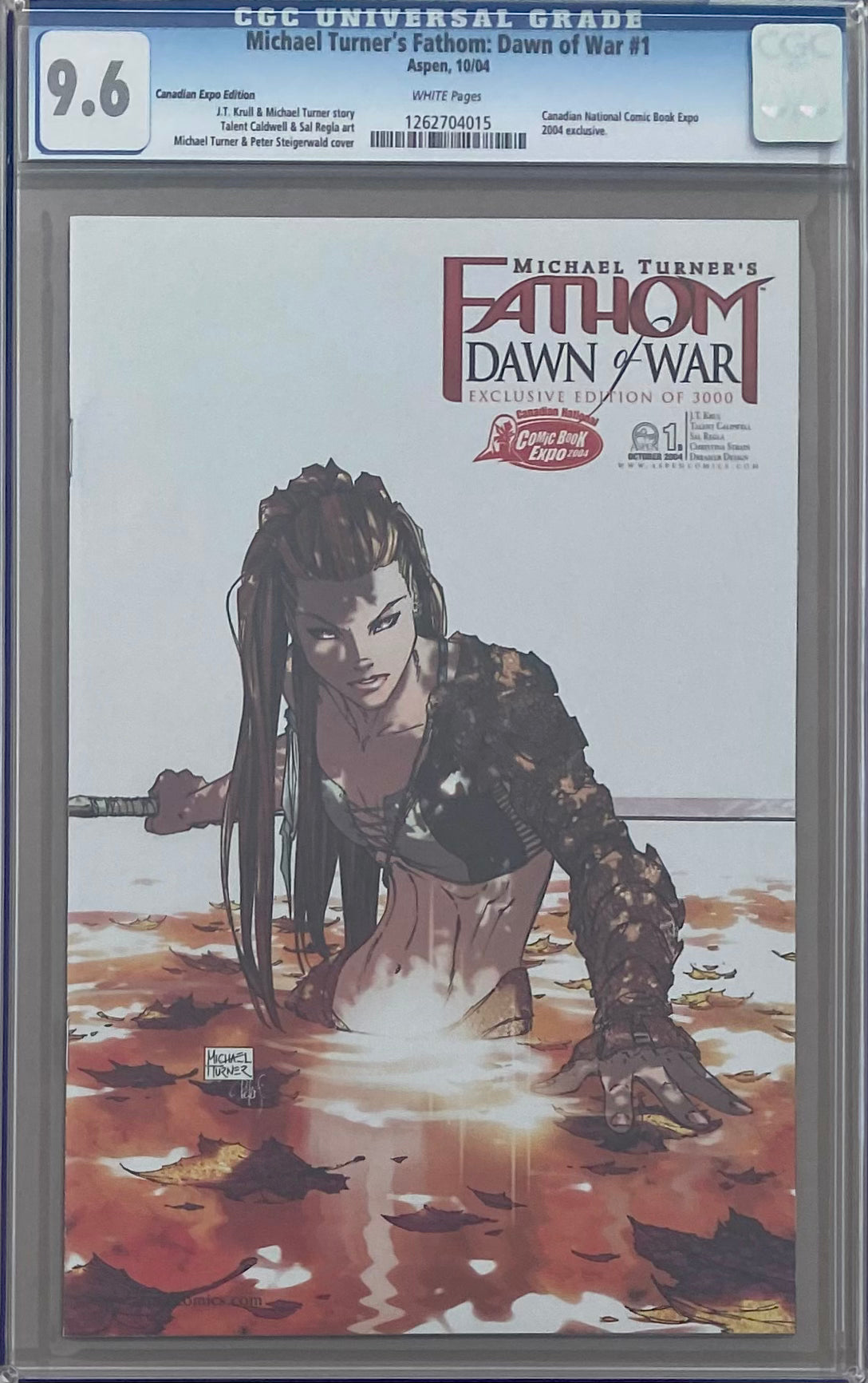 Michael Turner's Fathom: Dawn of War #1 Canadian Expo Edition CGC 9.6