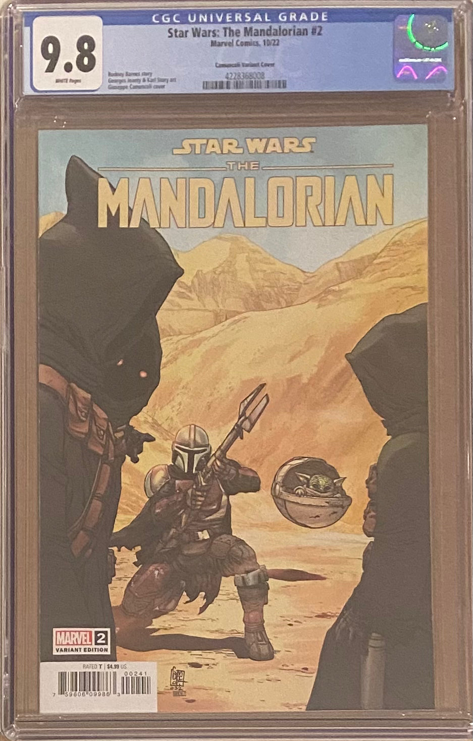 Star Wars: The Mandalorian #2 Camuncoli Variant CGC 9.8