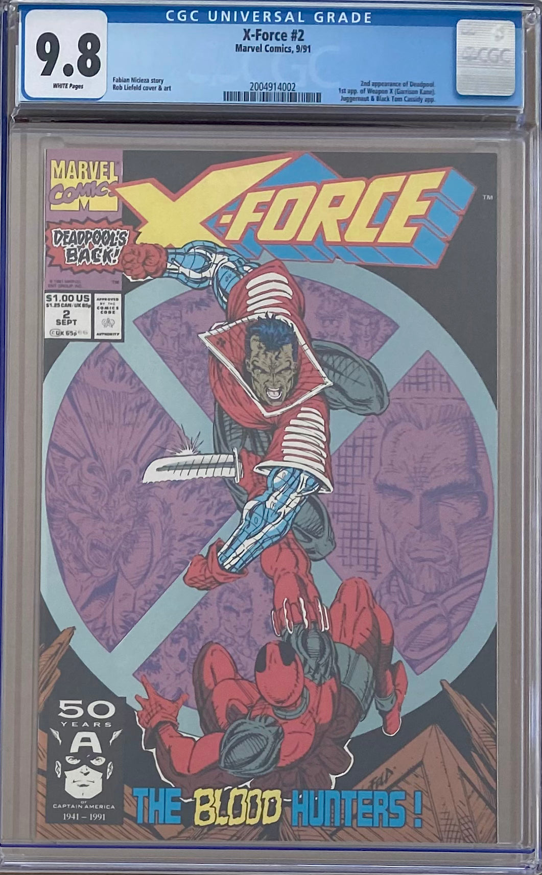 X-Force #2 CGC 9.8