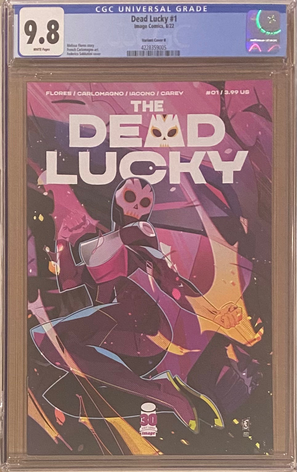 The Dead Lucky #1 Sabbatini Variant CGC 9.8