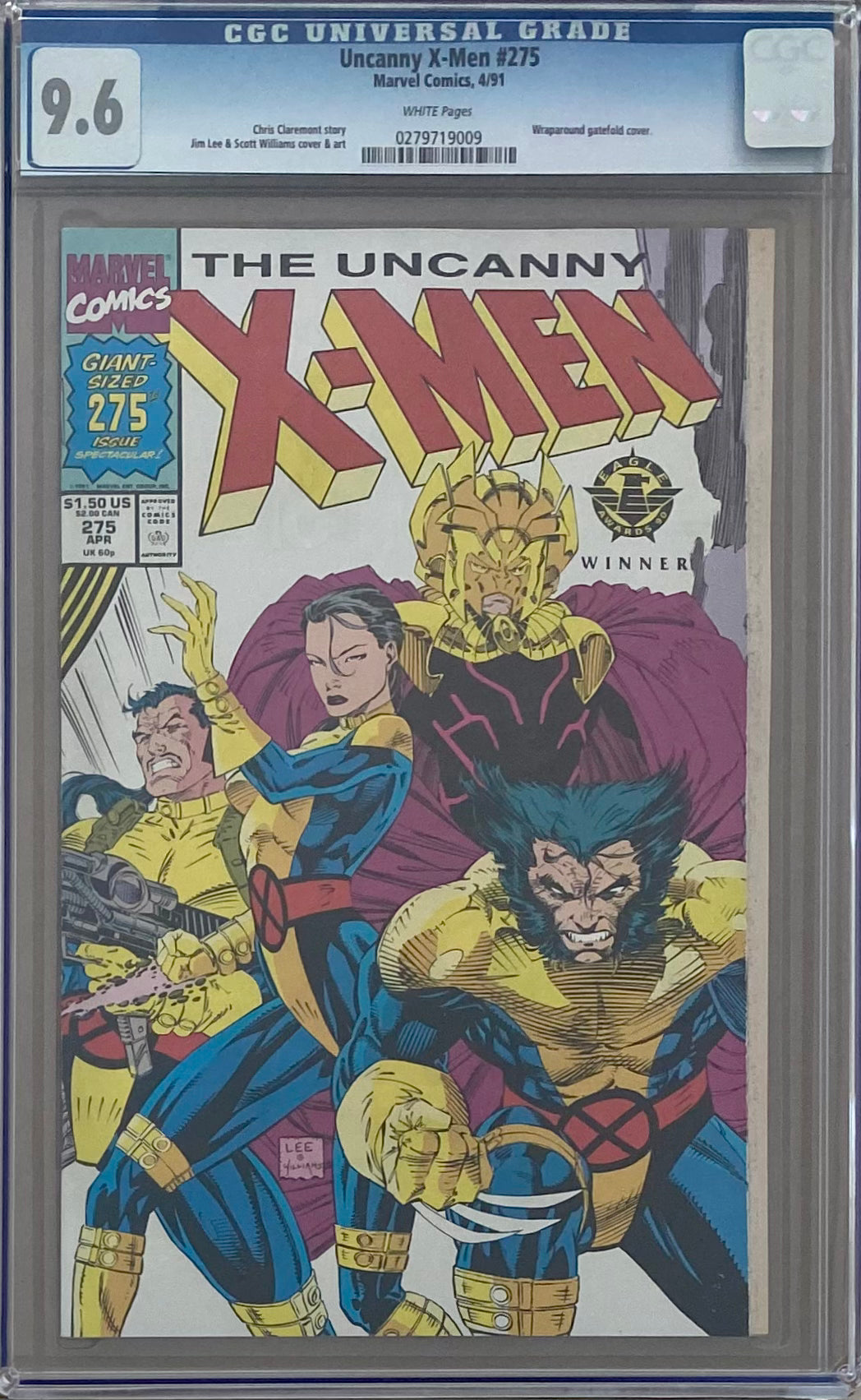 Uncanny X-Men #275 CGC 9.6