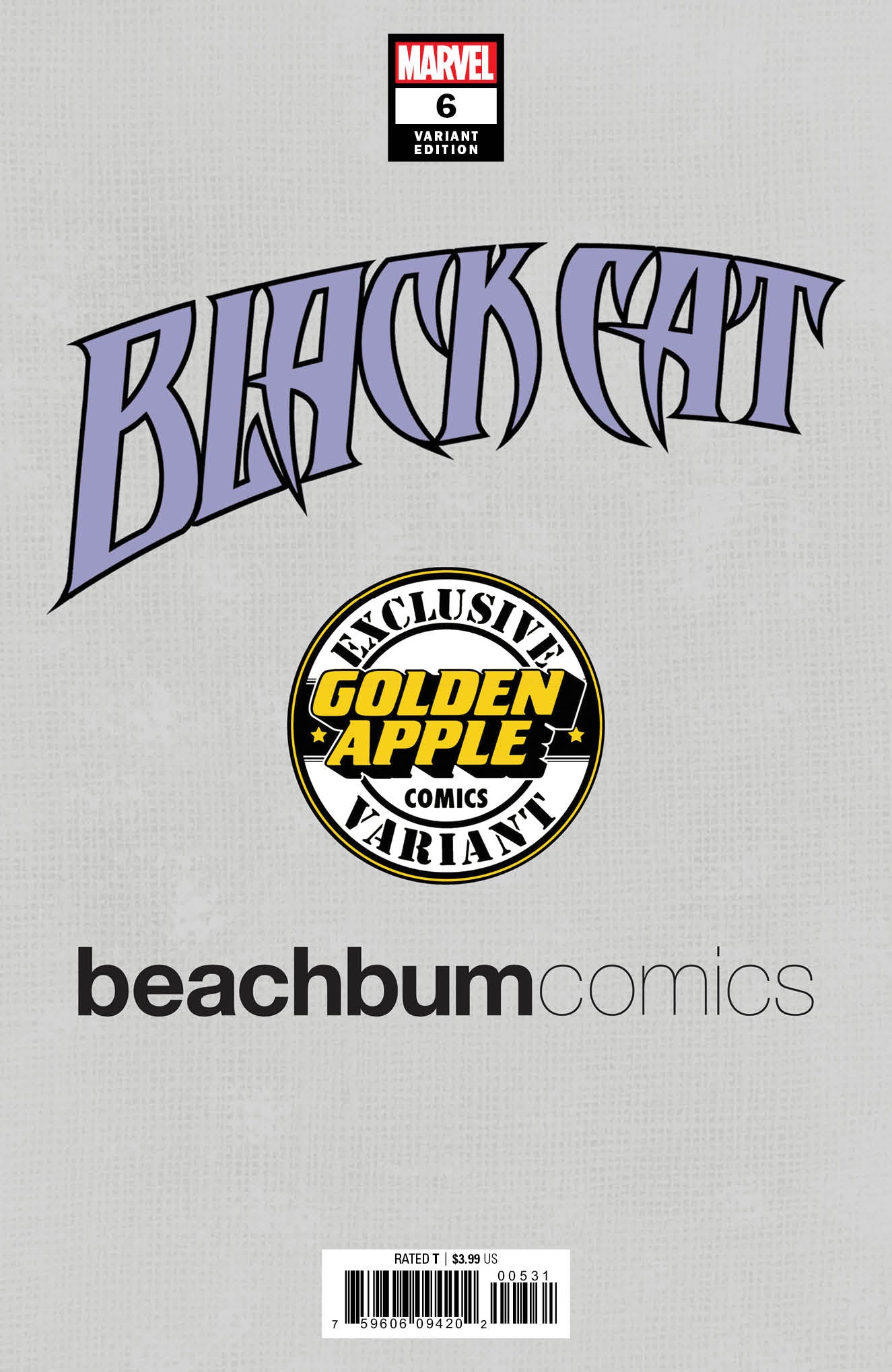 Black Cat #6 J. Scott Campbell BeachBum Comics Virgin Exclusive