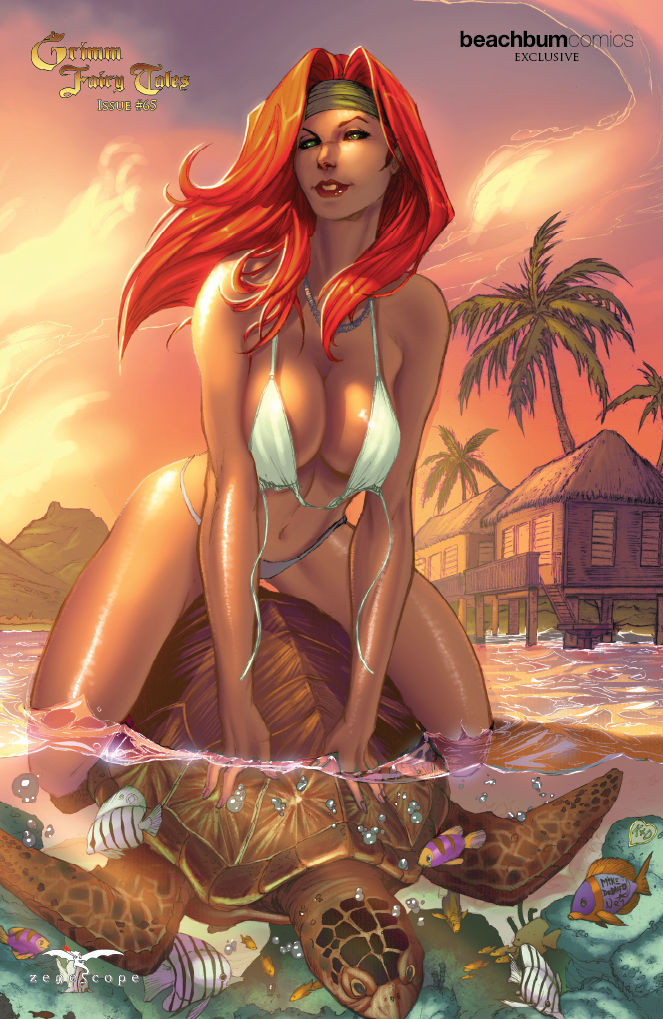 Grimm Fairy Tales #65 BeachBum Comics "Bora Bora" Naughty Belinda Exclusive