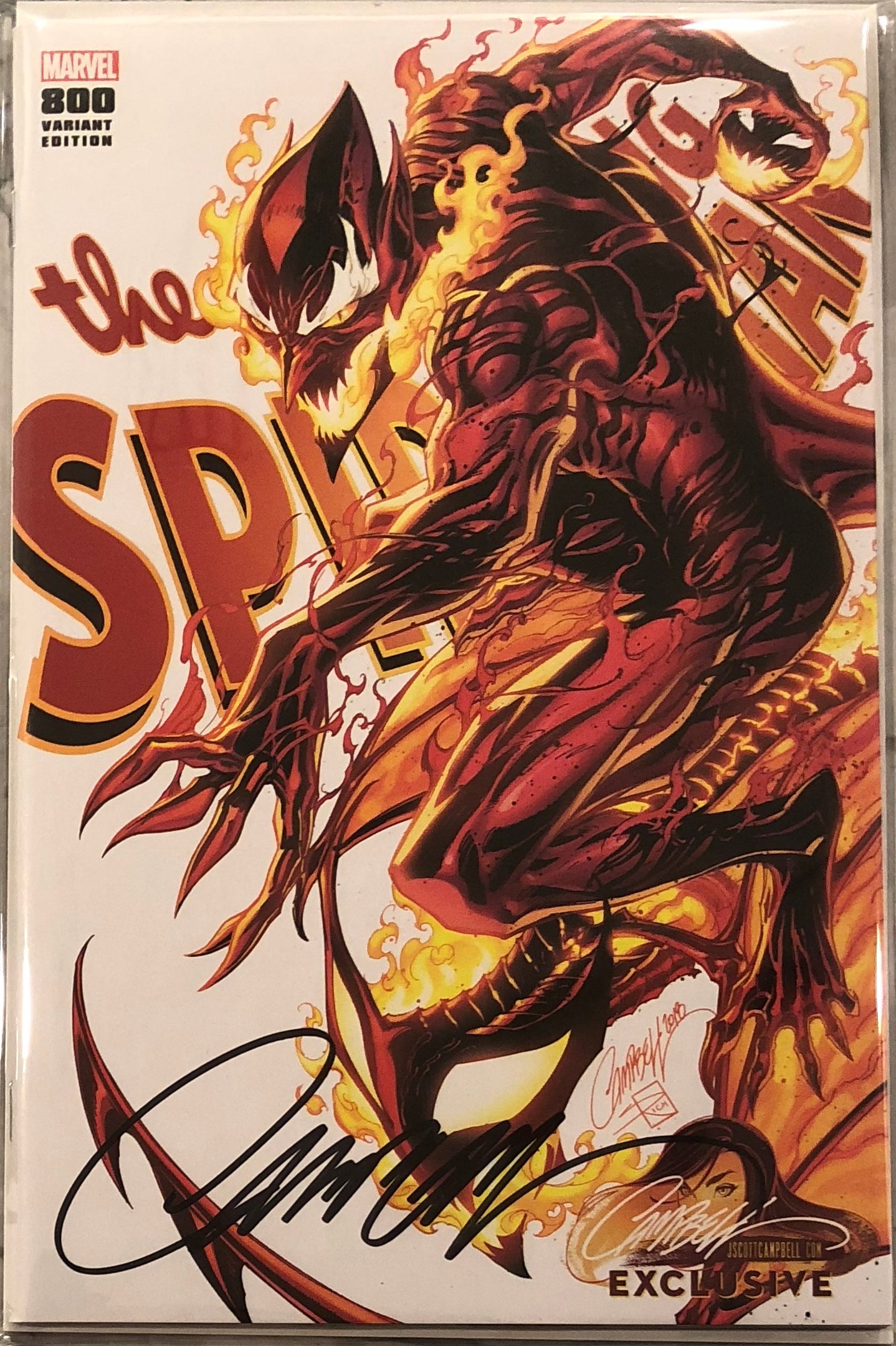 Amazing Spider-Man #800 J. Scott Campbell Edition H "Red Goblin" Exclusive - Signed with COA