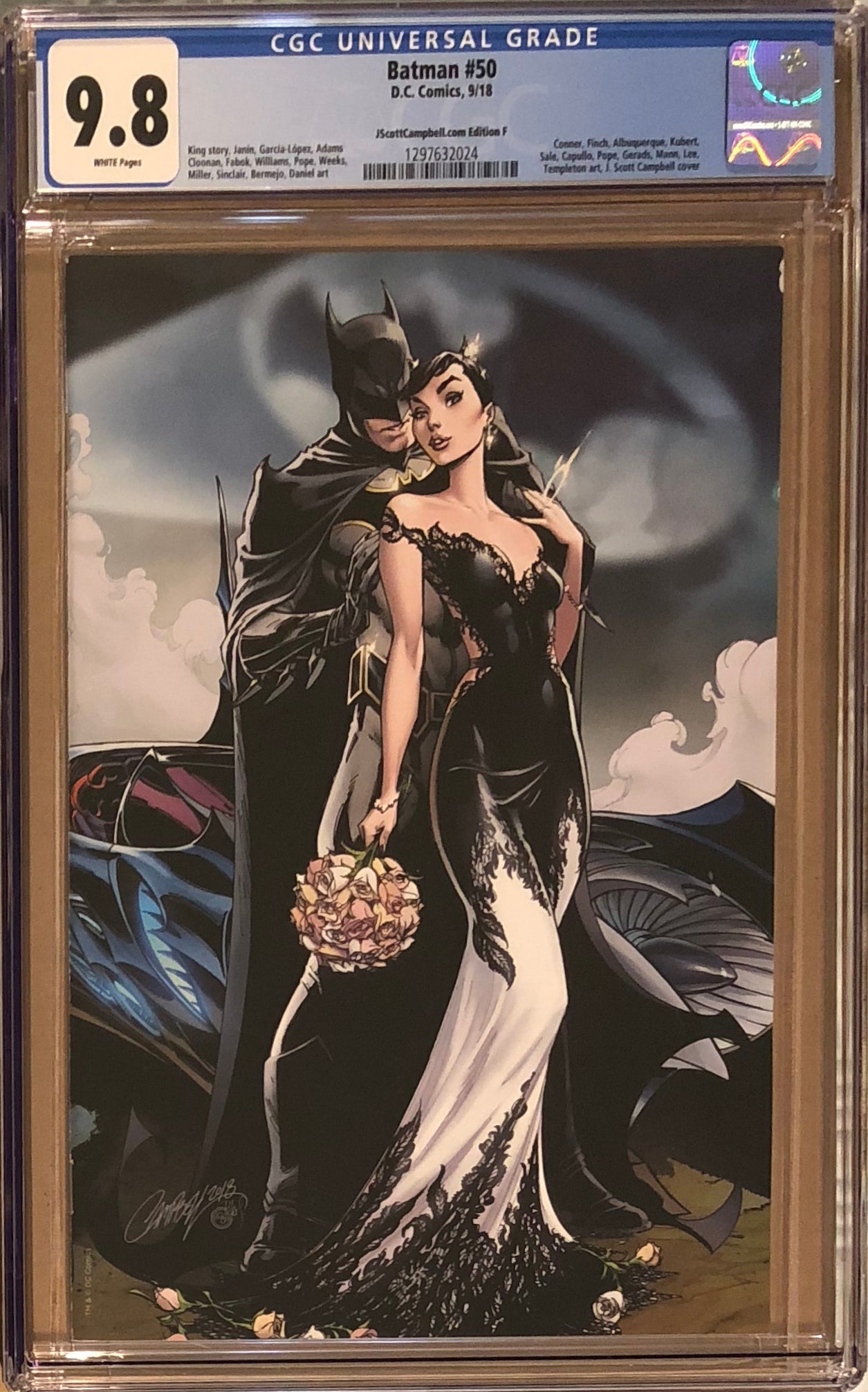 Batman #50 J. Scott Campbell Edition F SDCC Virgin "Wedding" Exclusive CGC 9.8