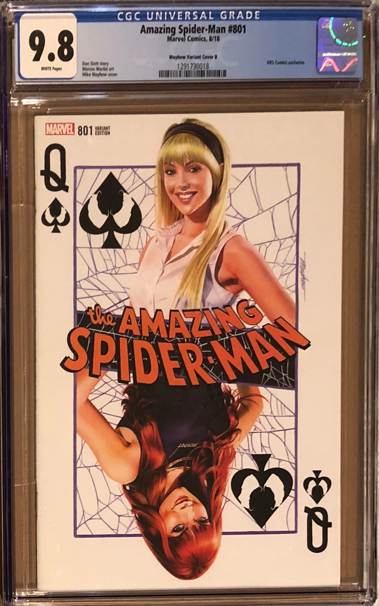 Amazing Spider-Man #801 Mike Mayhew Variant B "Gwen Stacy" CGC 9.8