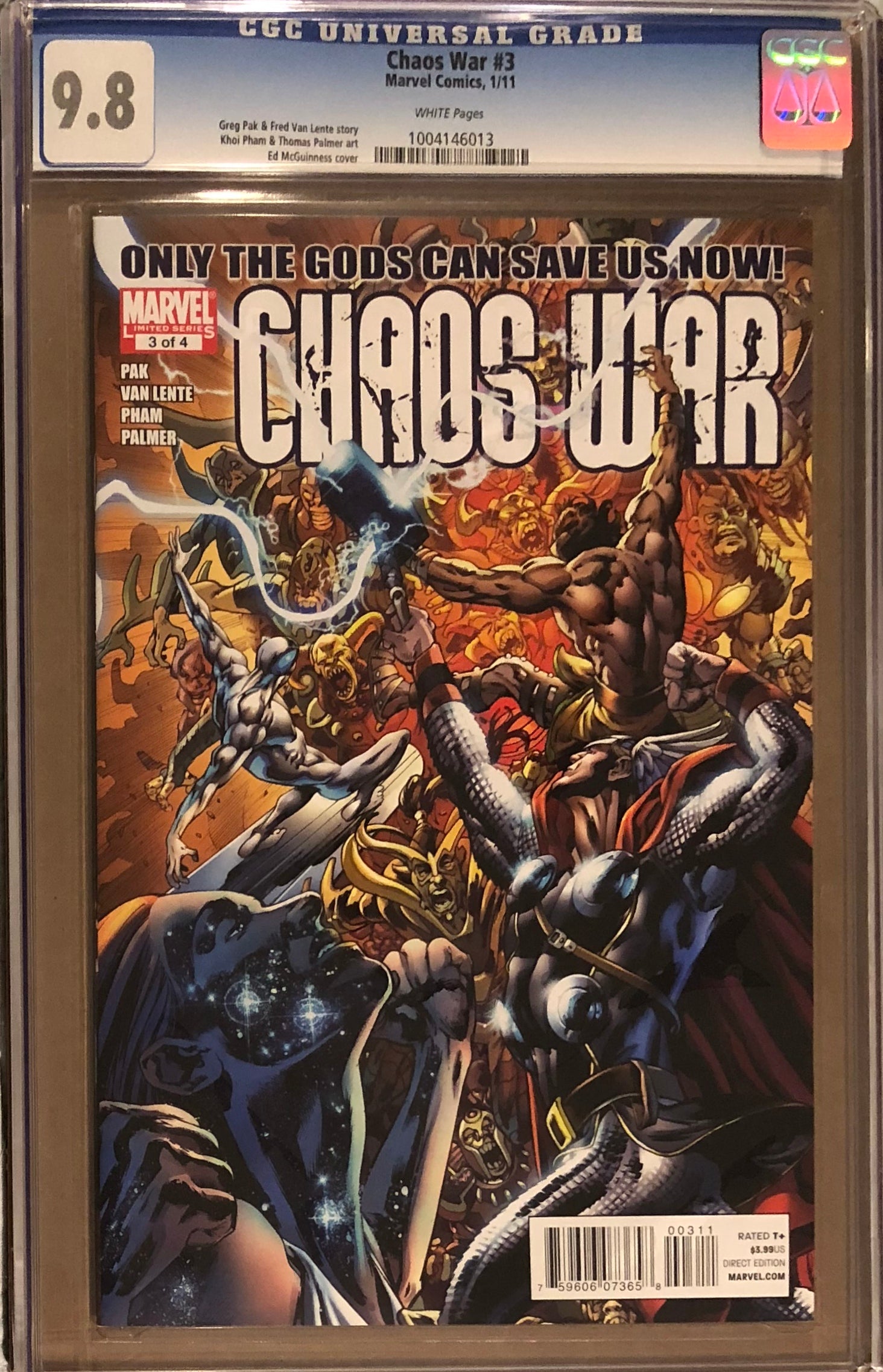 Chaos War #3 CGC 9.8