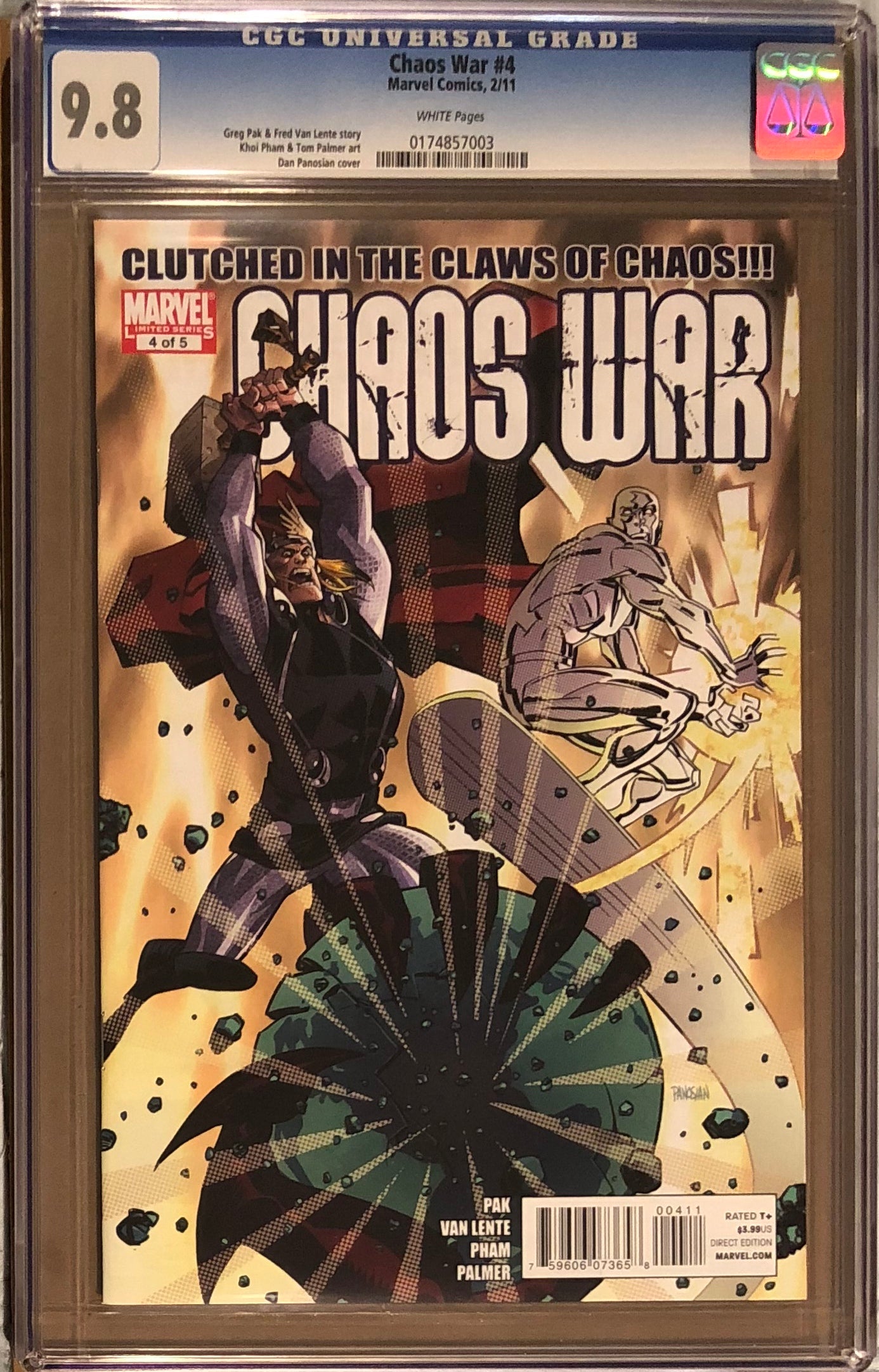 Chaos War #4 CGC 9.8