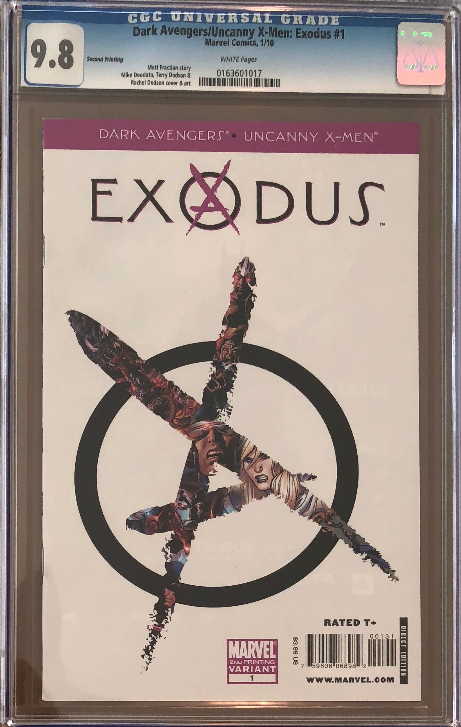 Dark Avengers/Uncanny X-Men: Exodus #1 Second Printing CGC 9.8