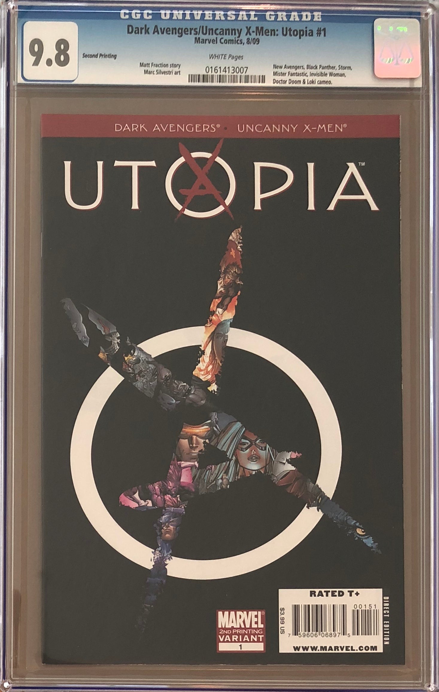 Dark Avengers/Uncanny X-Men: Utopia #1 Second Printing CGC 9.8