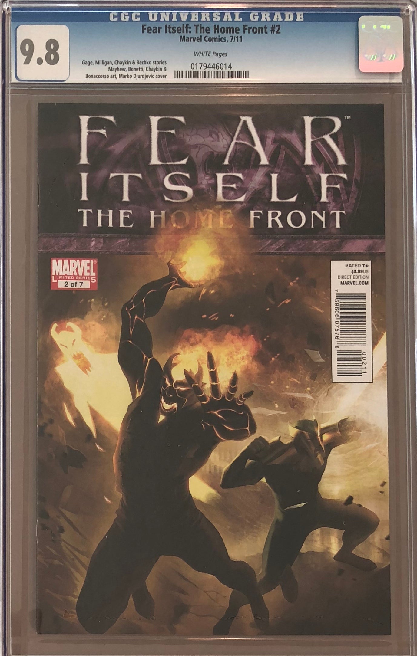 Fear Itself: The Home Front #2 CGC 9.8
