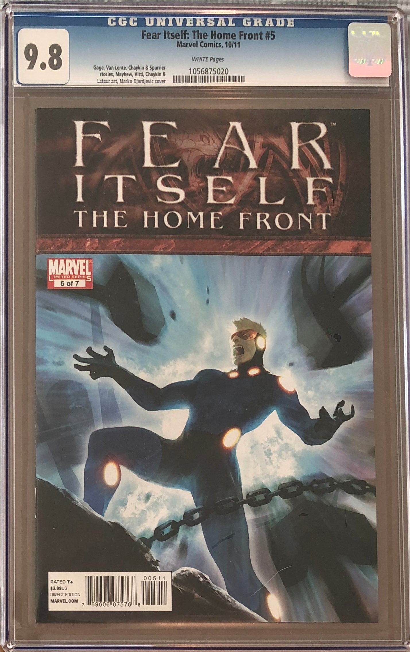 Fear Itself: The Home Front #5 CGC 9.8