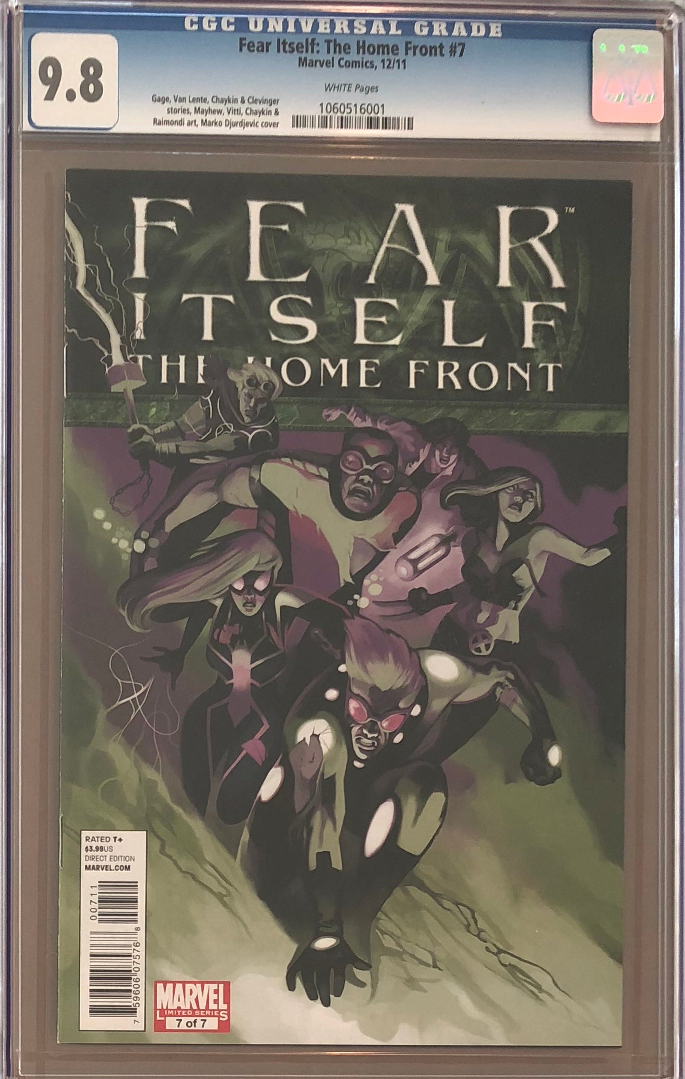 Fear Itself: The Home Front #7 CGC 9.8