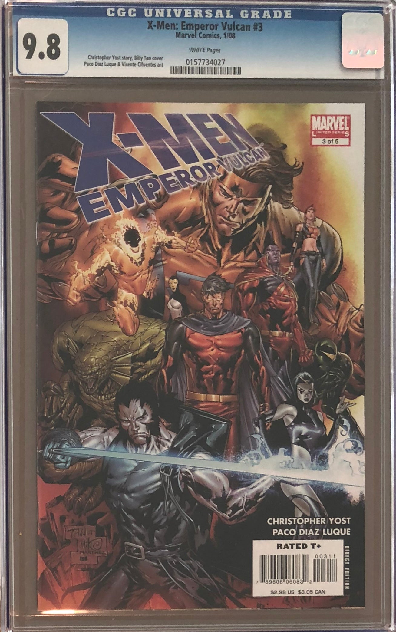 X-Men: Emperor Vulcan #3 CGC 9.8