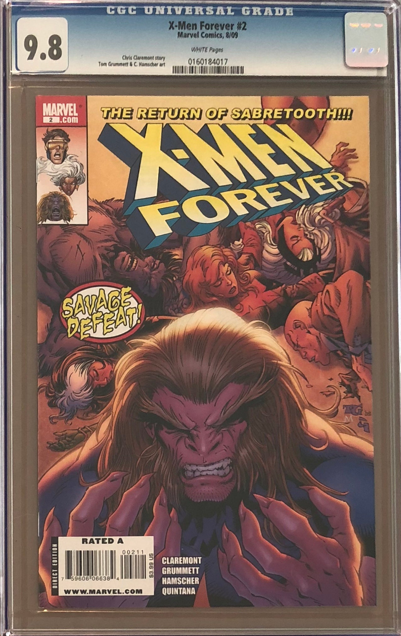 X-Men Forever #2 CGC 9.8