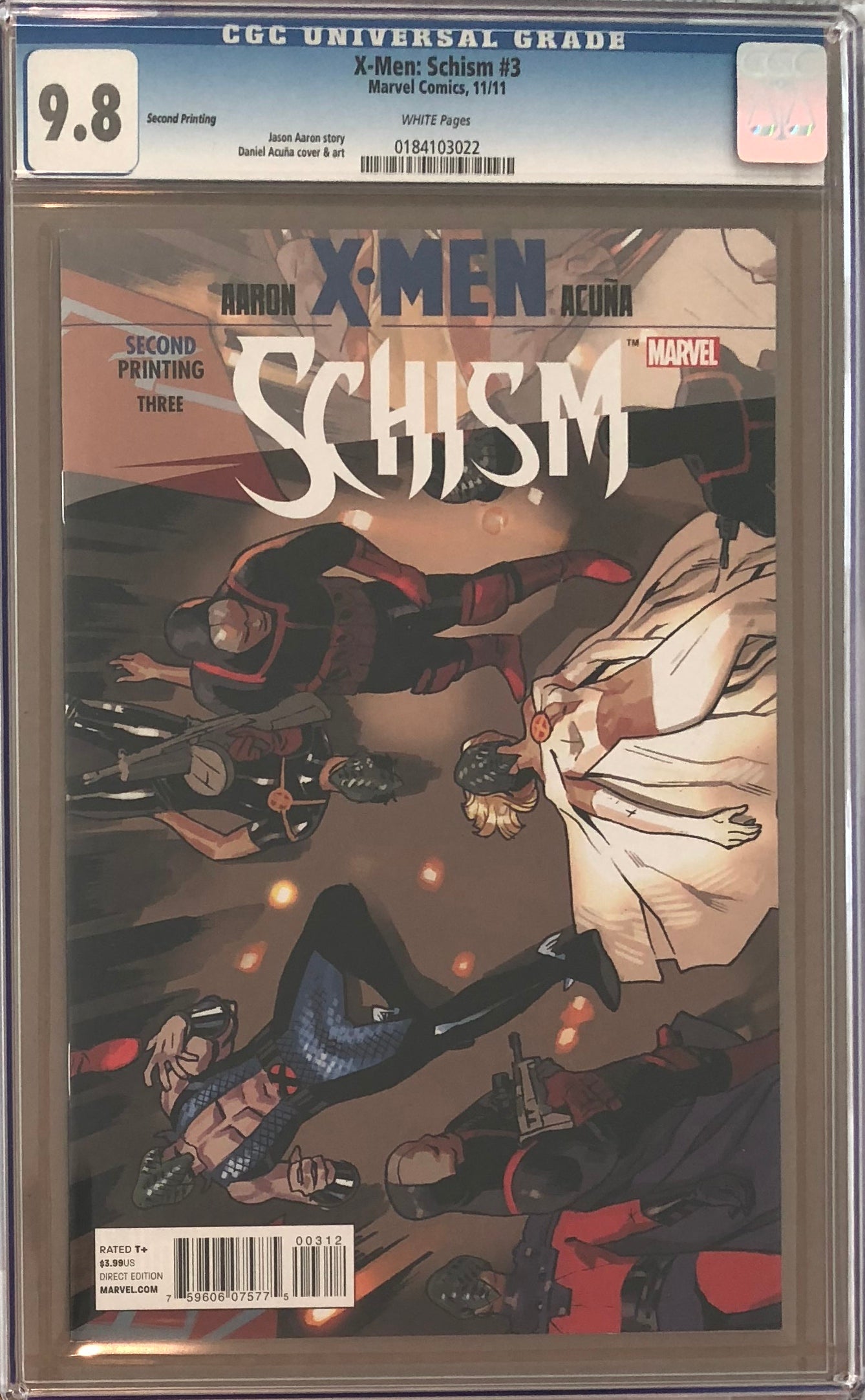 X-Men: Schism #3 Second Printing CGC 9.8
