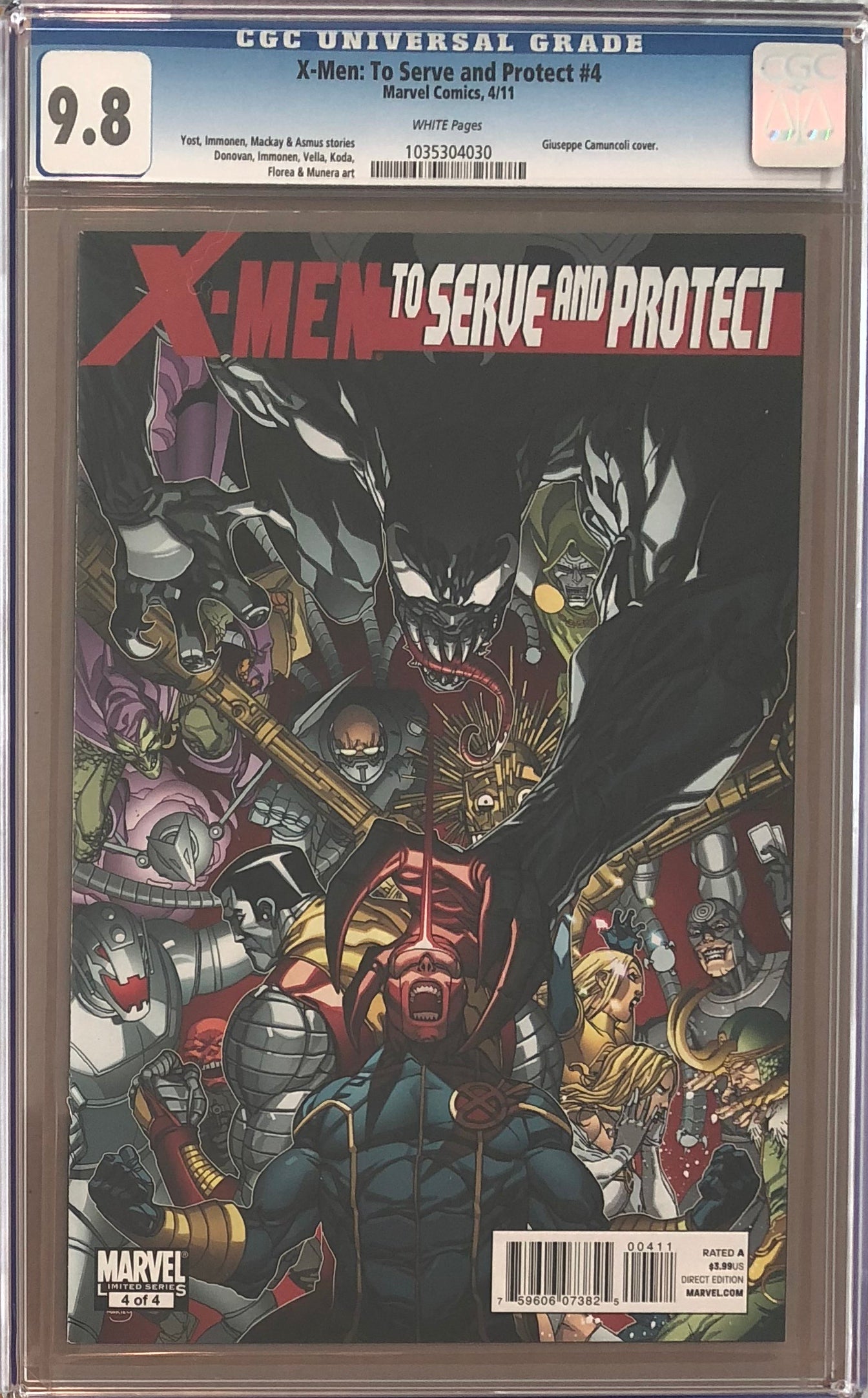 X-Men: To Serve and Protect #4 CGC 9.8