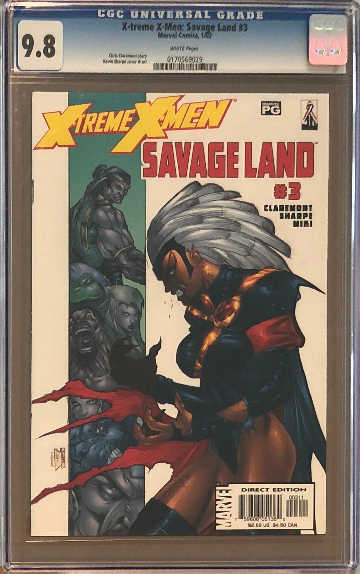 X-Treme X-Men: Savage Land #3 CGC 9.8